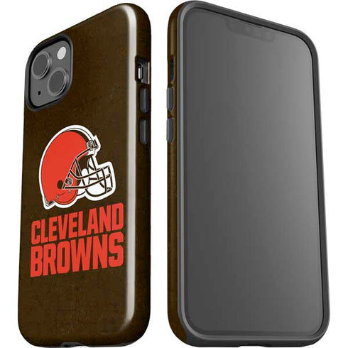 NFL Cleveland Browns Distressed iPhone 15 Impact Case